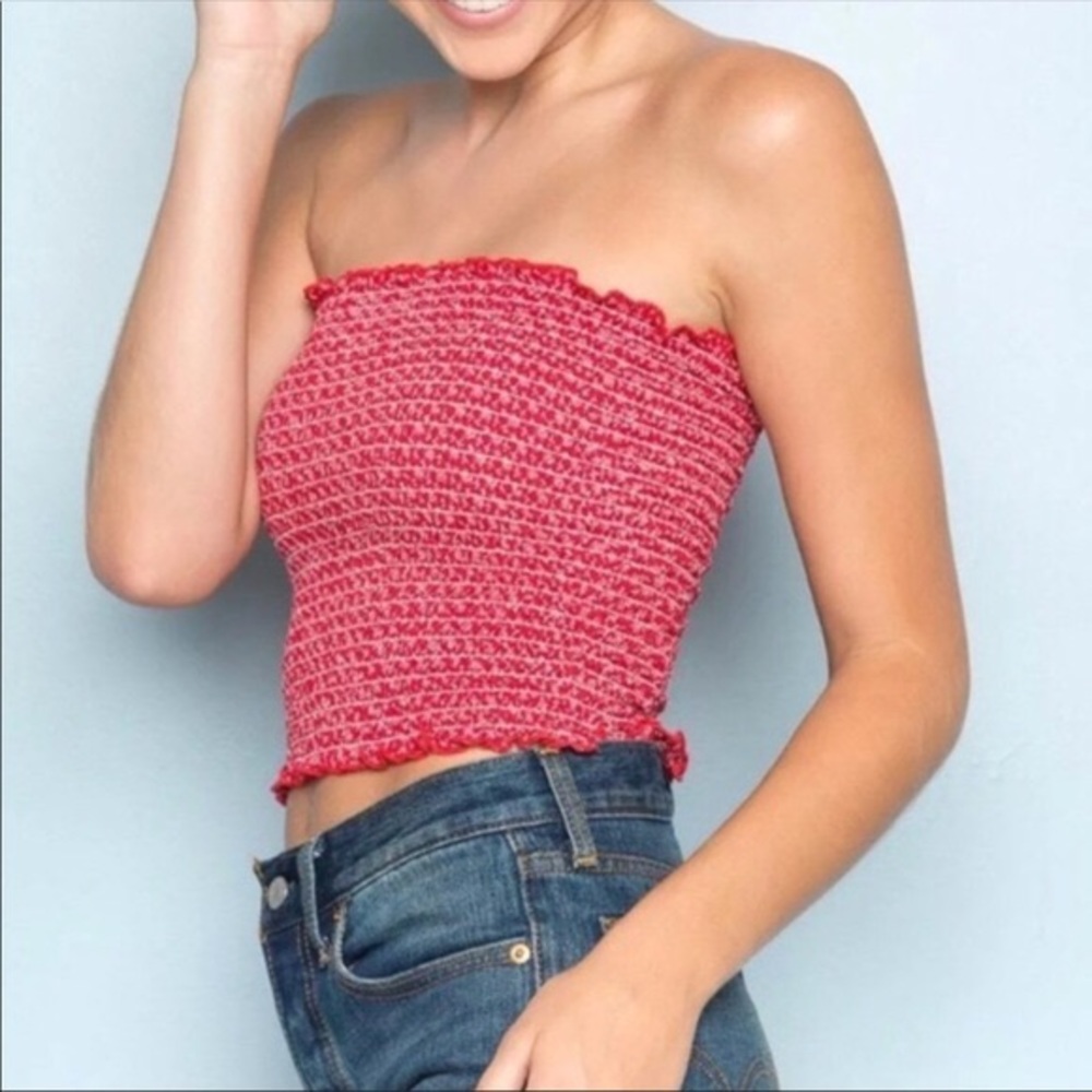 Brandy melville red tube top